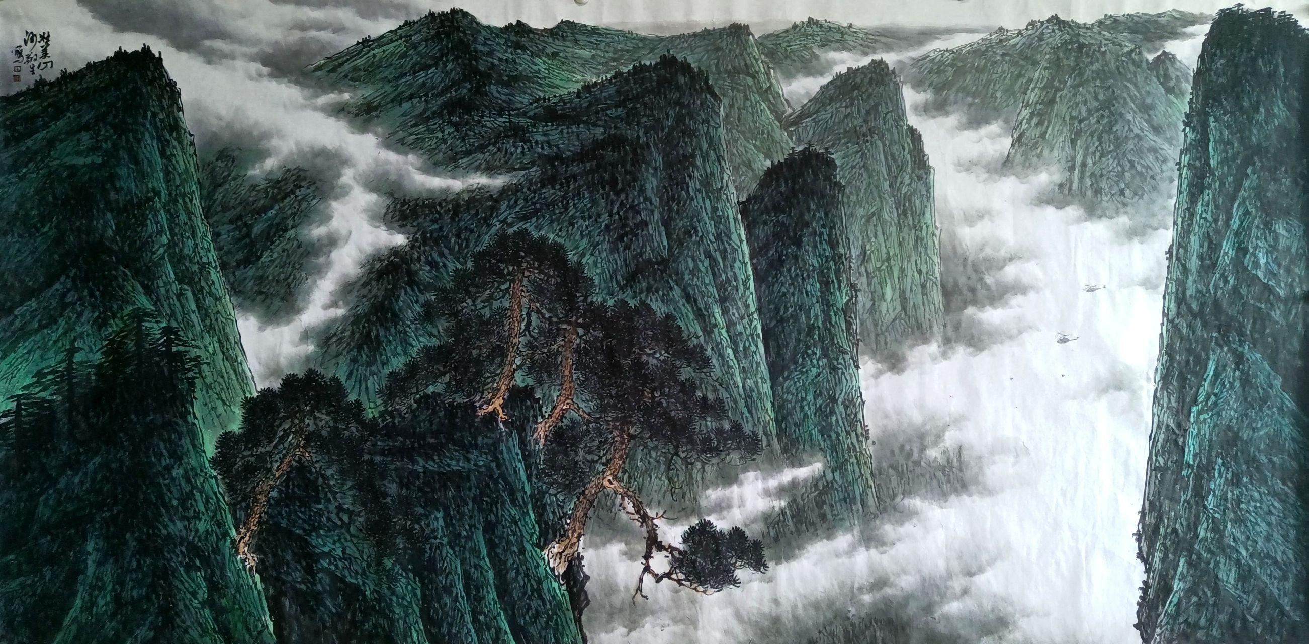 天地存大美王敬生山水画作品赏析之一