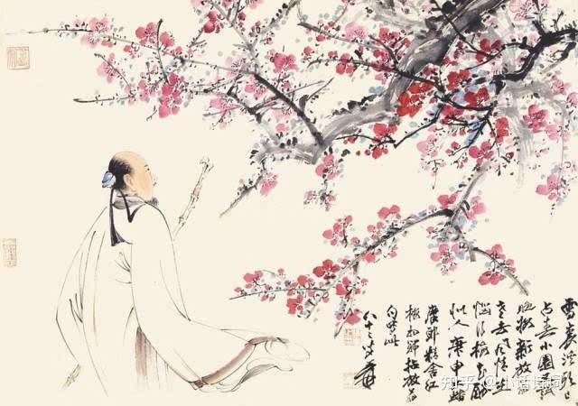 人,诗,画三位一体,王冕的梅花诗情画意,诗人的形象也跃然纸上 - 知乎