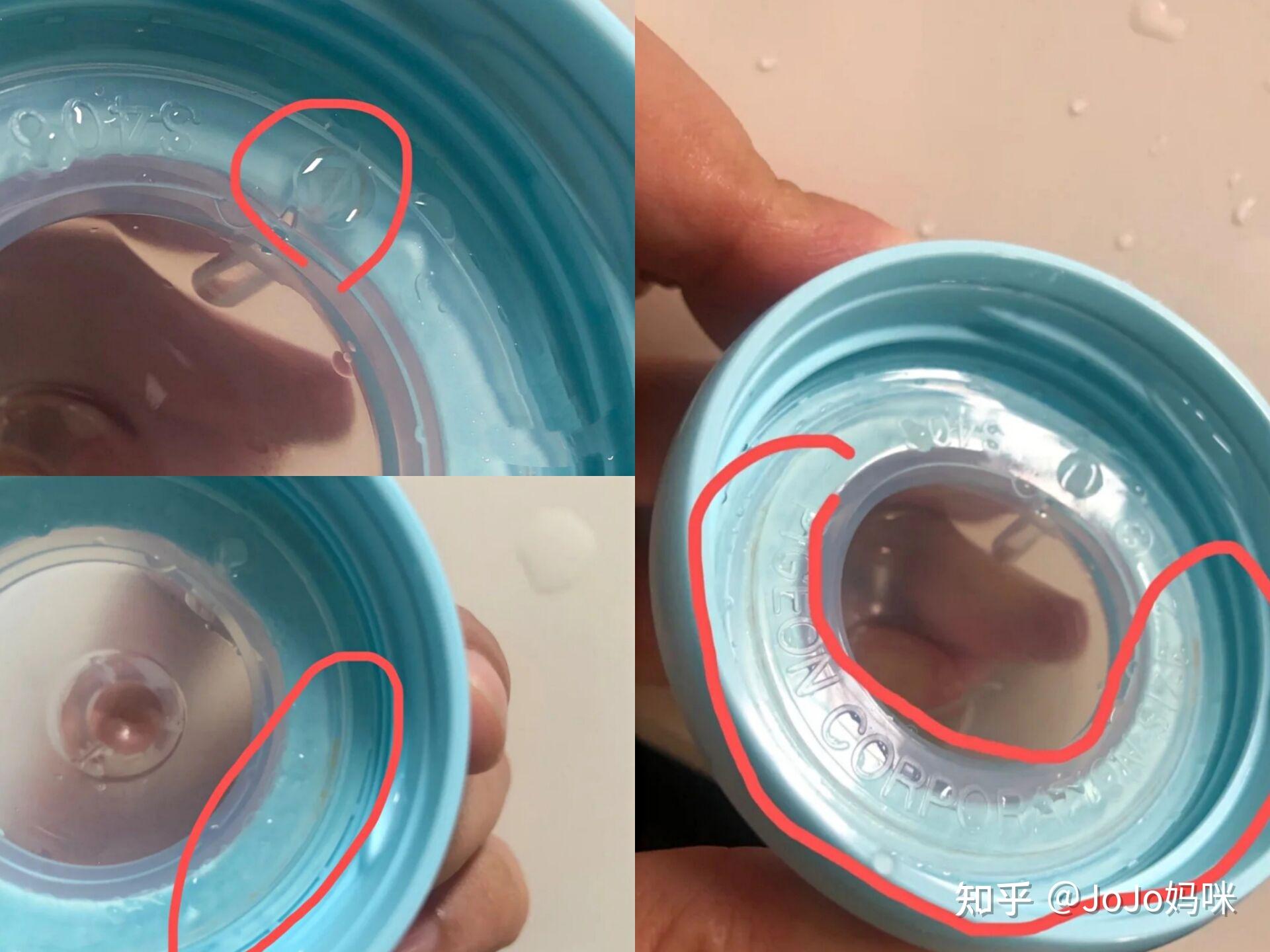 老公图省事用清水涮奶瓶,奶嘴夹缝处根本就没清洗干净,全是奶垢,不