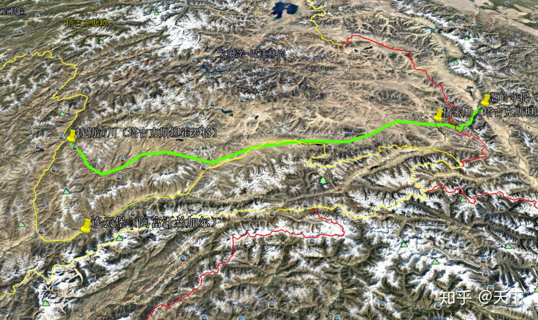 唐军爬雪山过草地远征小勃律路线图中