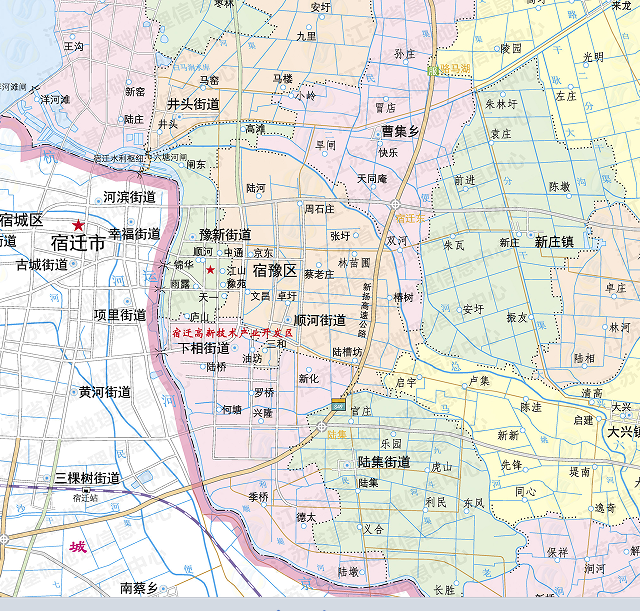 你家和单位在哪个街道?最新最全版宿迁区划地图 - 知乎
