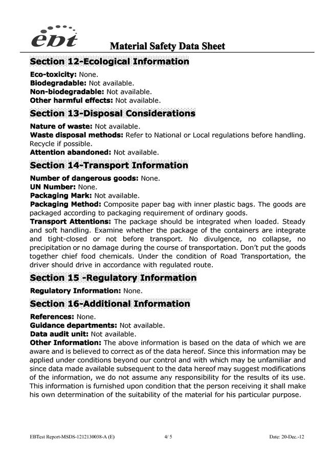 Msds msds 