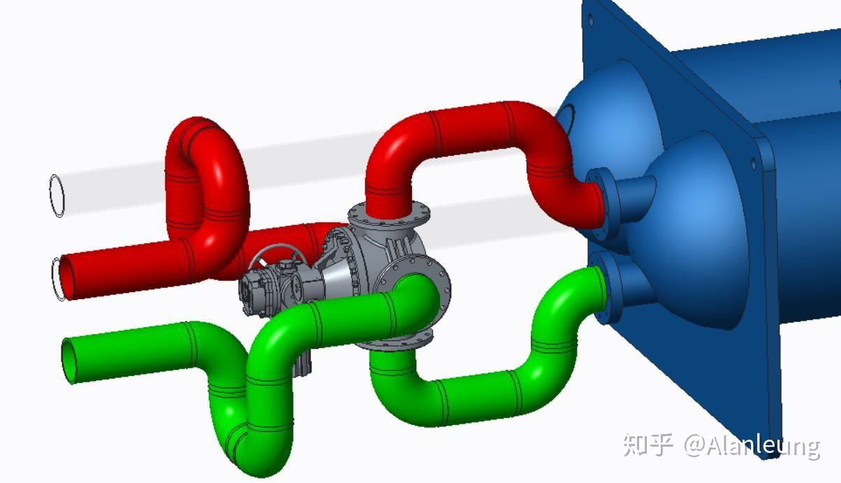 通过水流方向切换实现换热器反冲洗的方案