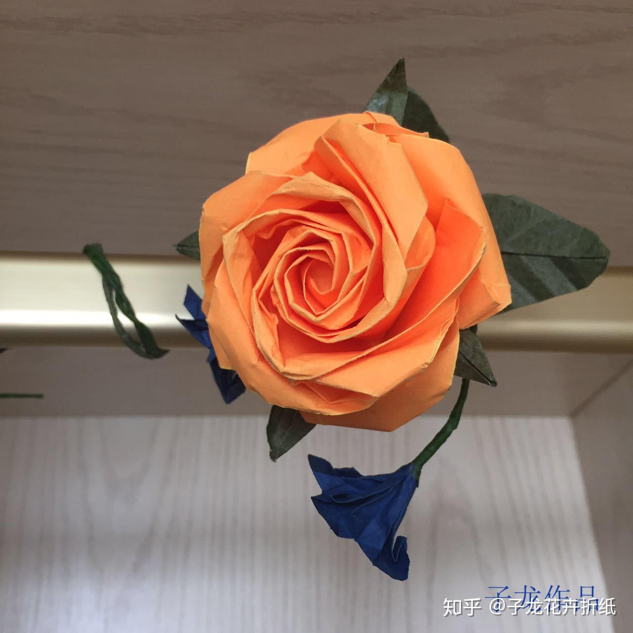 【折纸】超简单的手工纸玫瑰花教程_哔哩哔哩_bilibili