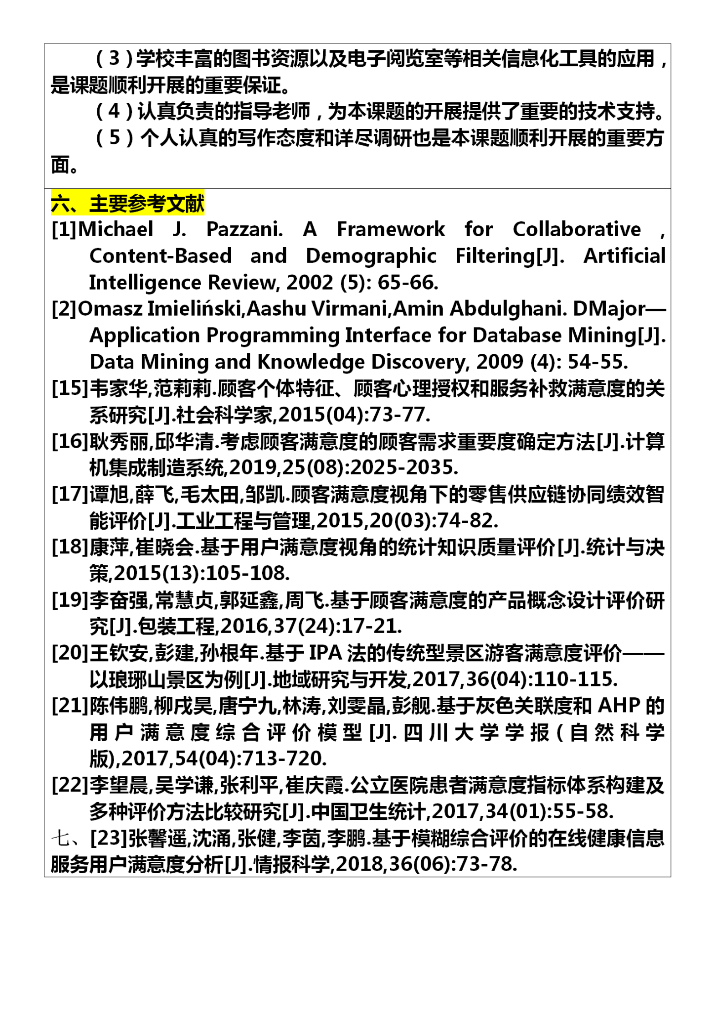 市场营销专业的开题报告怎么写顾客满意度方向