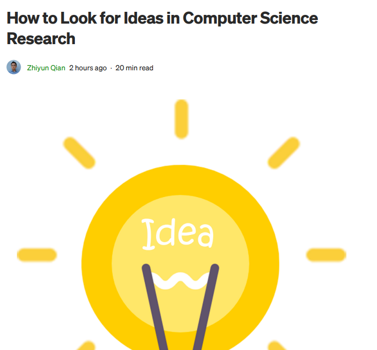怎样从识别论文的idea形成到想出新的idea? - 知乎