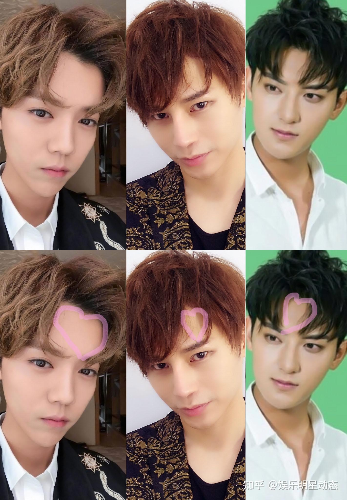 鹿晗陈奕天黄子韬谁的心形刘海更撩人