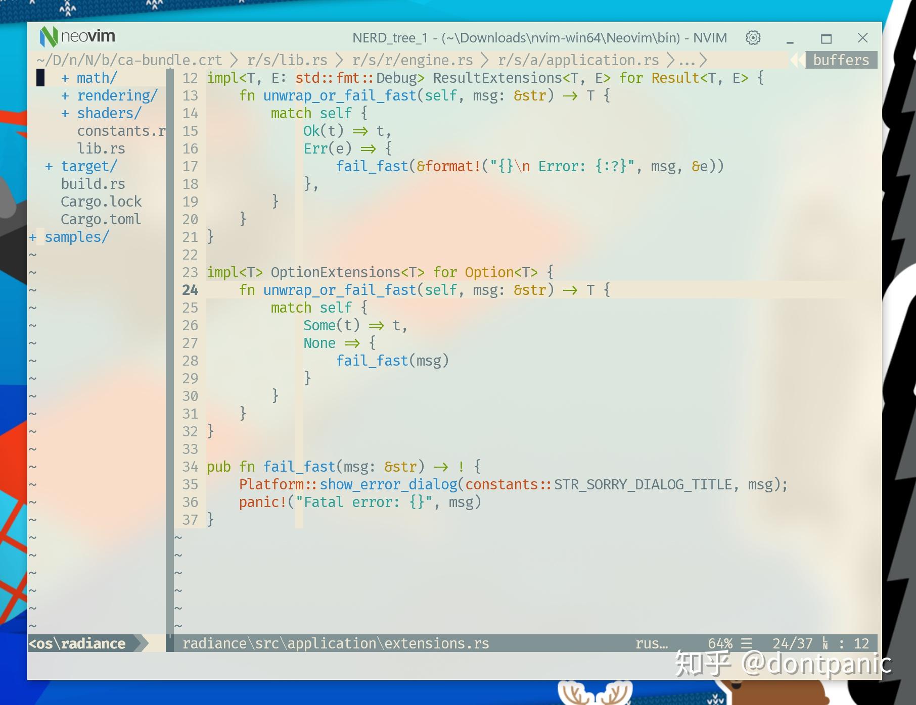 当 Neovim 遇上 Acrylic
