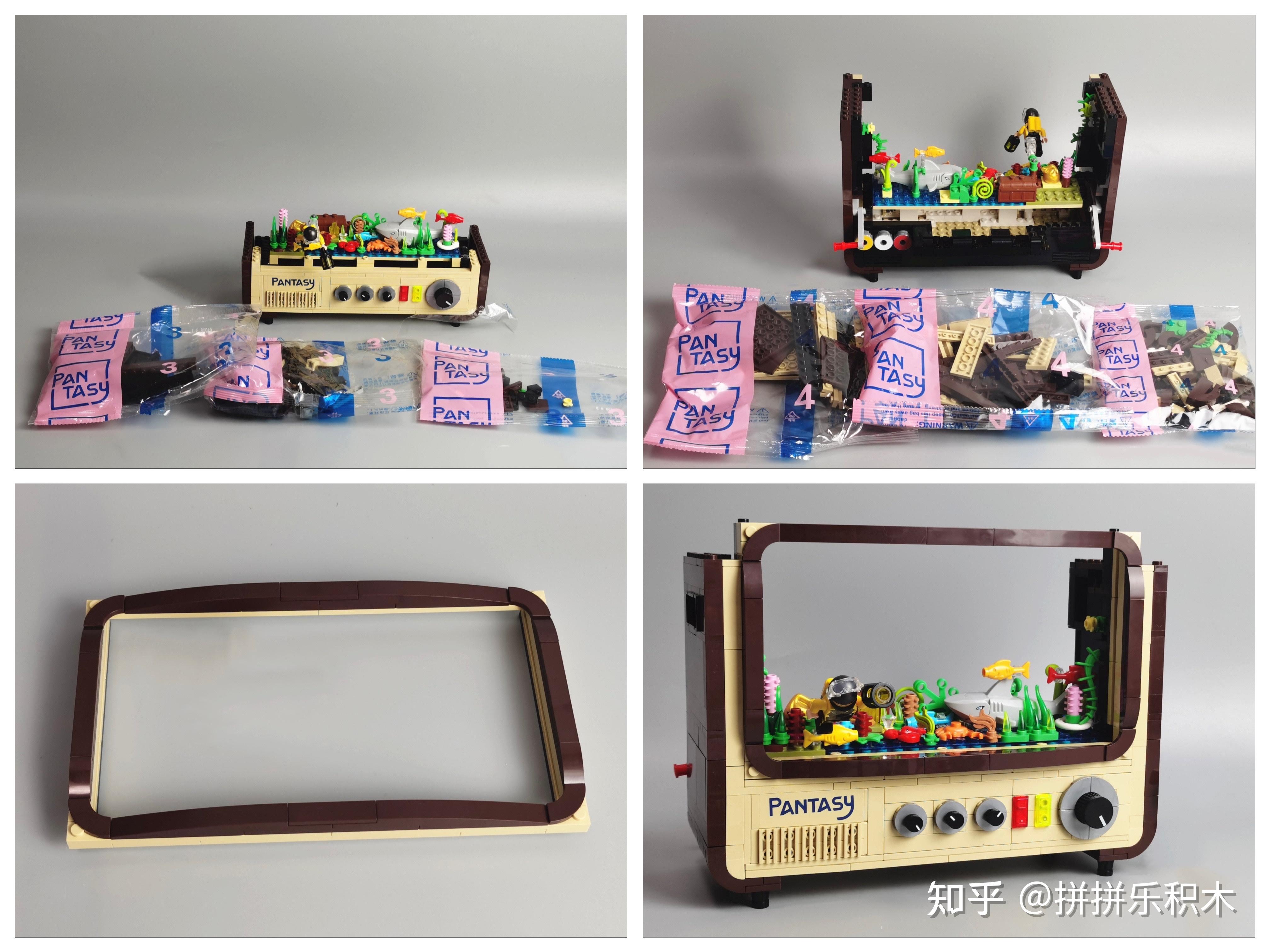 测评系列国产拼奇积木复古电视机实拍