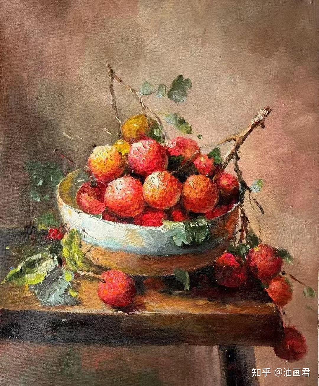 探寻林青老师印象静物油画，看荔枝如何“跃然纸上” - 知乎