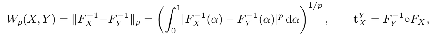 Wasserstein Distance Wasserstein Distance