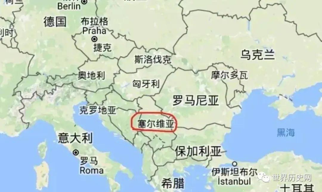 科索沃位置地图图片