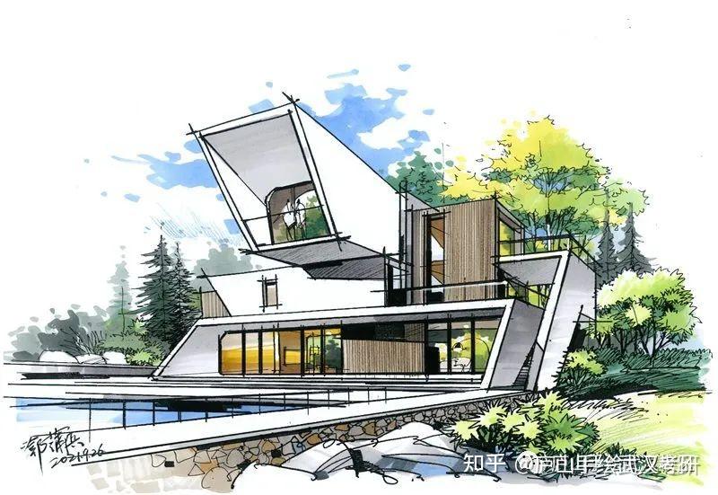 艺术设计考研·建筑马克笔表现教程 - 知乎