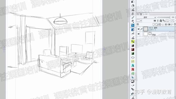 如何使用透视绘制漫画背景 攻略难度很高的漫画背景透视图 知乎