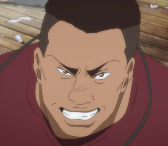 结果肖达和英二被逼停之后,一个拿刀的小伙打开了车门朝着英二的枪口