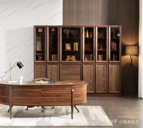 意式极简家具黑胡桃乌金木