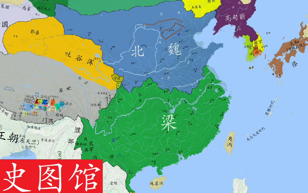 5 万次播放历史地图中国朝代疆域历史地理学领土