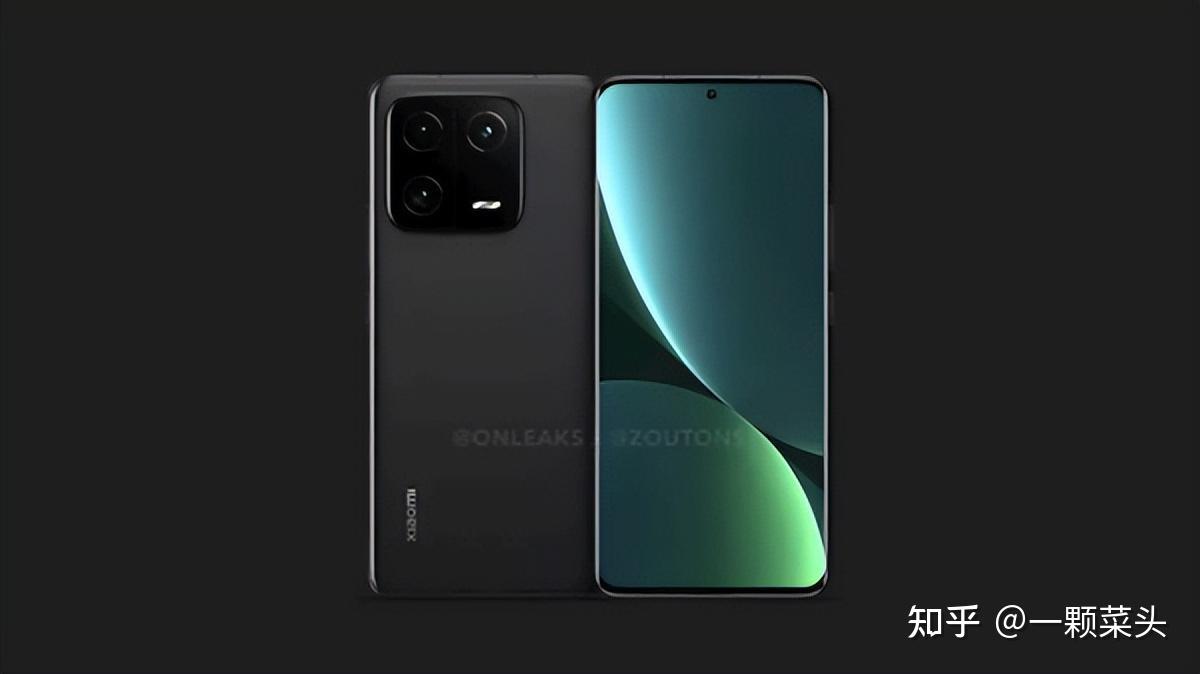小米13系列渲染图曝光:正面居中挖孔曲面屏,镜头模组后置硕大夸张