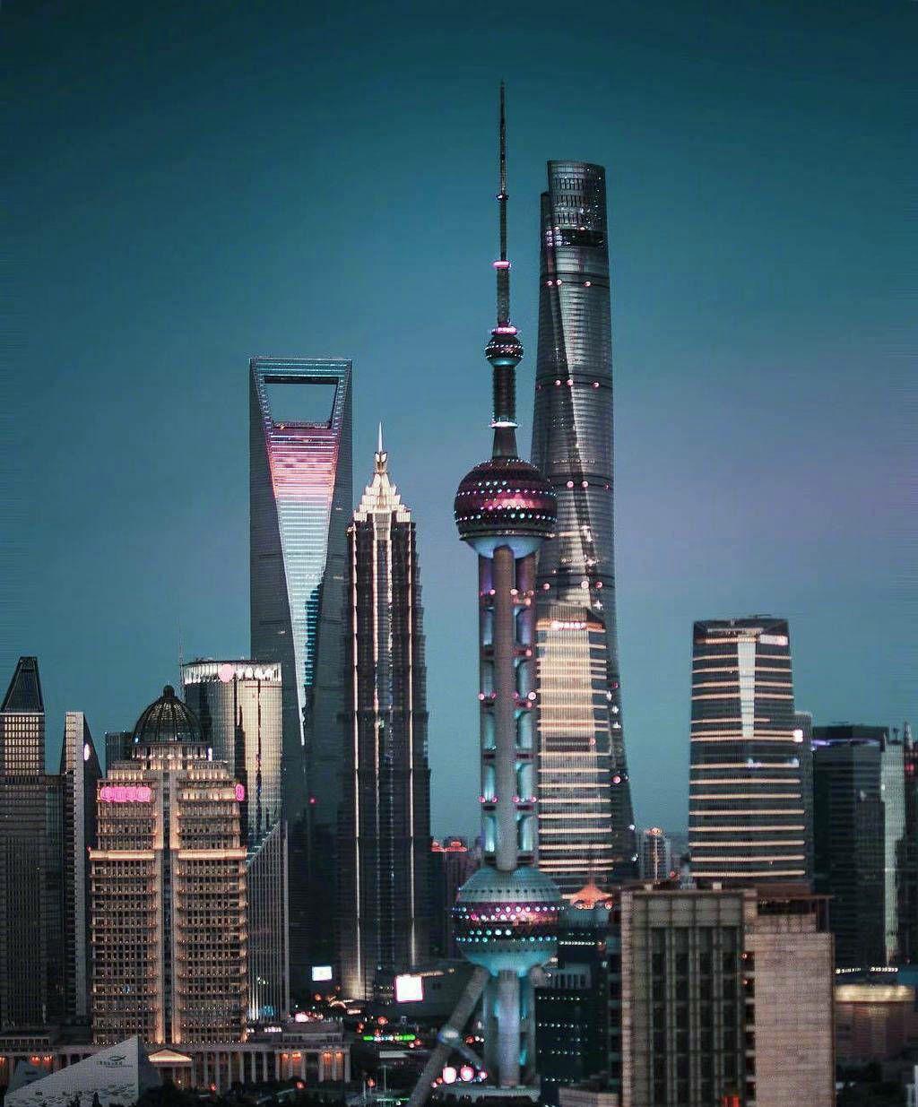 上海陆家嘴夜景图片素材_免费下载_jpg图片格式_VRF高清图片500759536_摄图网
