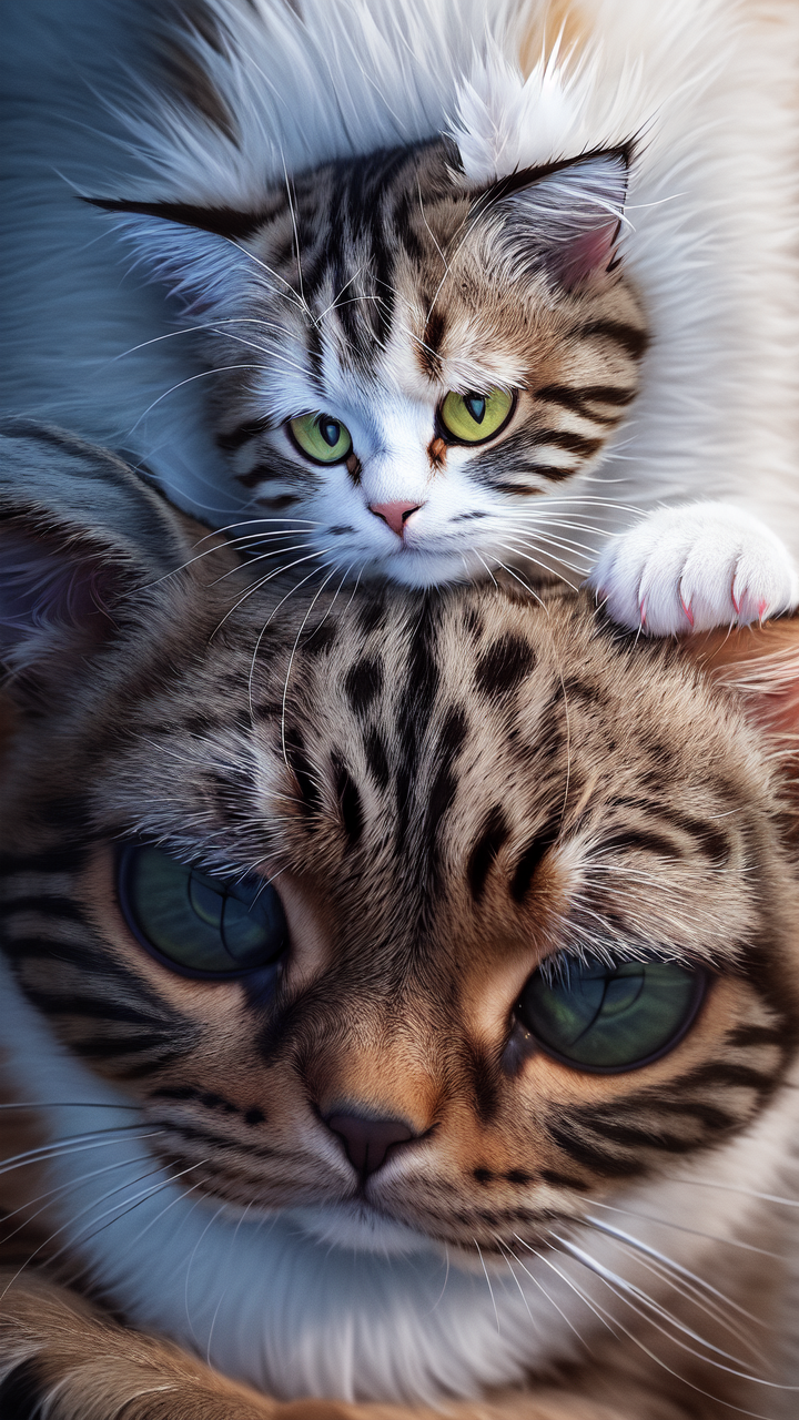 ai猫咪创意沙滩沙滩