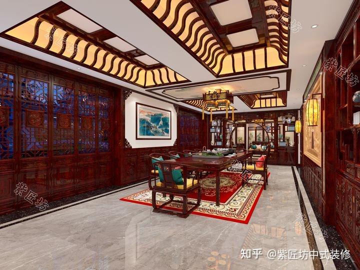 石家庄中式装修丨鹿泉这栋480㎡的自建别墅,这才是有格调的设计 - 知乎
