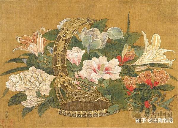 緒方葉水 四季花吉祥競艶図 尺五立 高精彩工芸画 手彩補色 掛け軸 掛軸