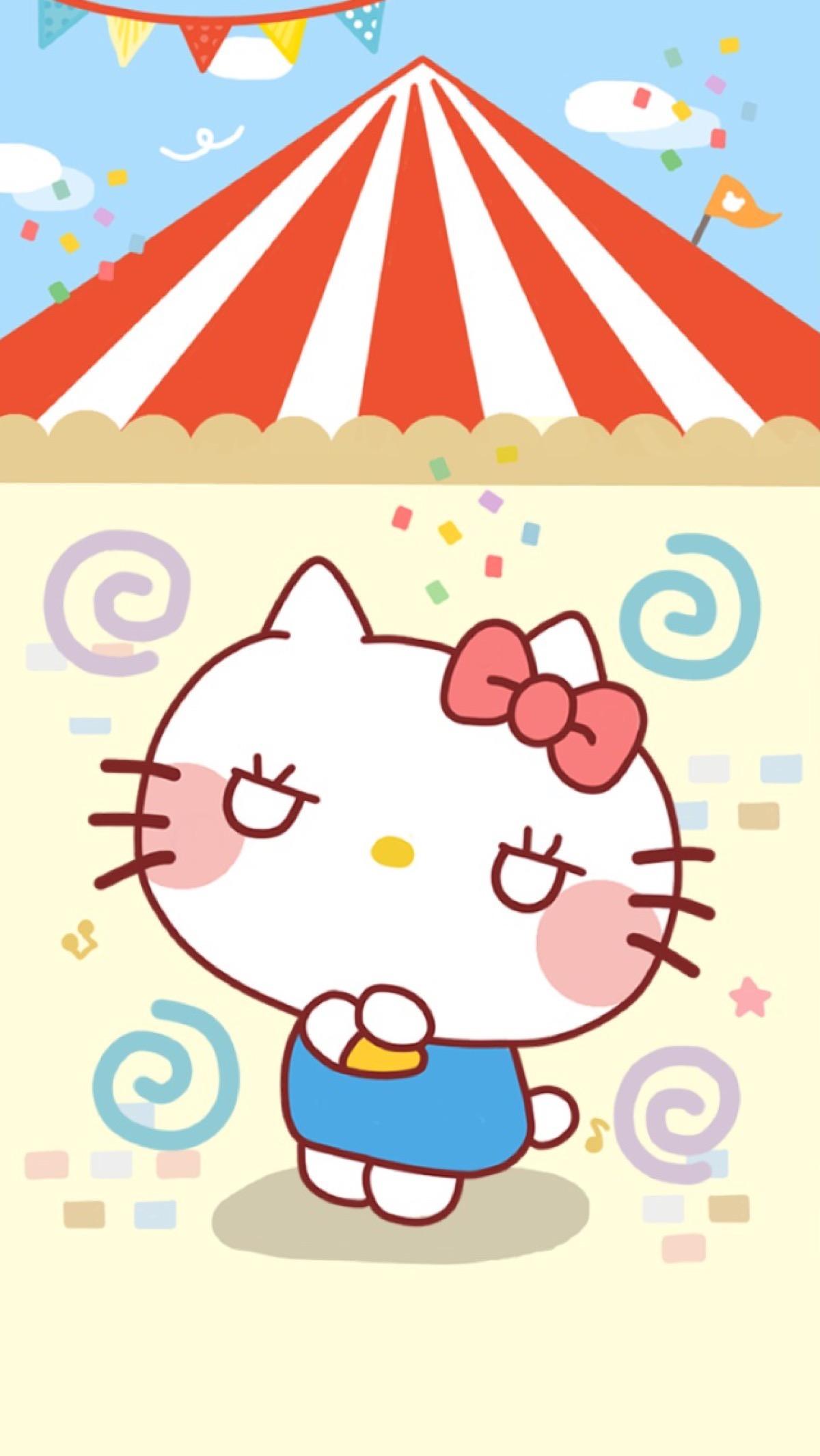 手机壁纸丨三丽鸥hellokitty凯蒂猫高清无水印卡通动漫可爱