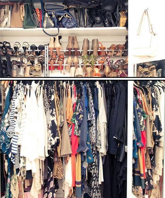 无需言语,而打开女人的衣柜:▼facebook创始人扎克伯格的衣柜:也是