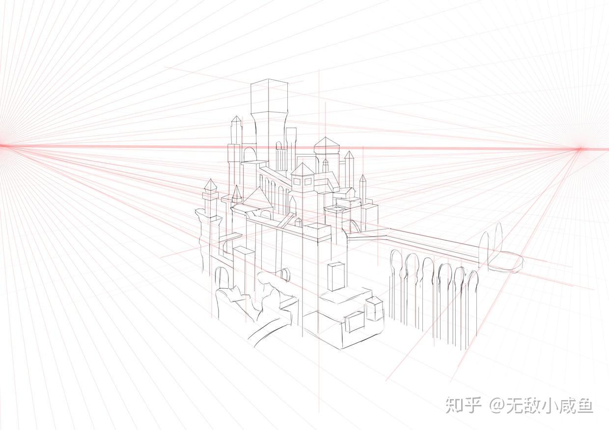 零基础学画画之透视的画法