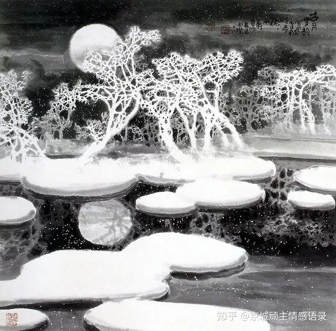 国画瑞雪图 - 知乎