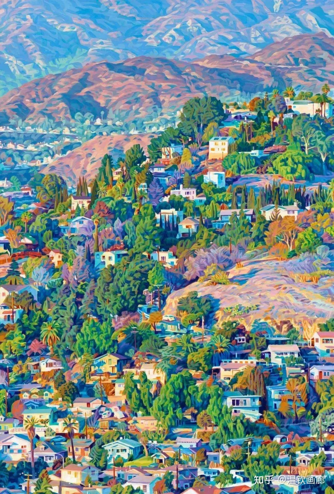 美国社区城市景观风景油画画家塞斯·阿姆斯特朗 seth armstrong