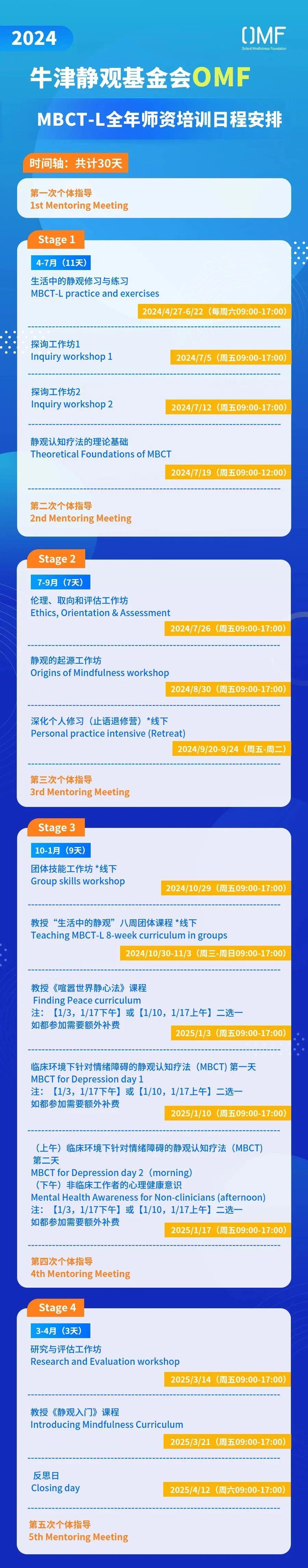 2024年正念MBCT-L全年师资】牛津静观（正念）基金会OMF课程- 知乎