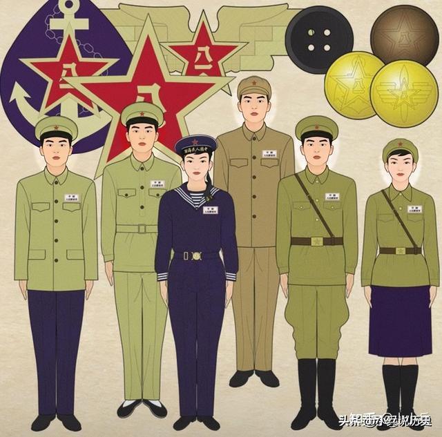 中国 50年代 中国人民解放軍/志願軍 五〇式軍服&解放帽セット 軍服 装備 解放军50式军服——新中国成立后的第一代军服！ - 知乎