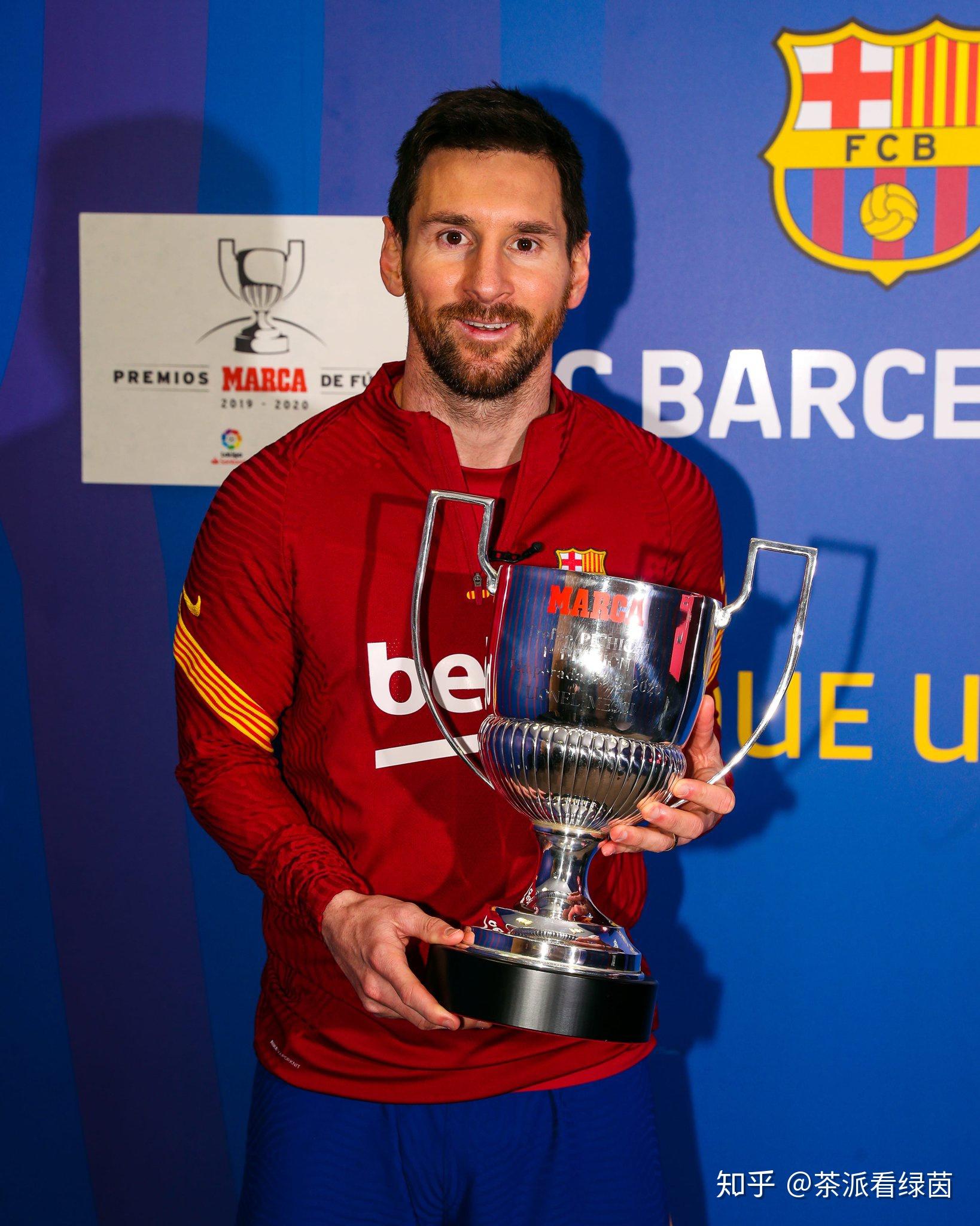 梅西第7次获得西甲的金靴奖杯更希望赢得西甲冠军