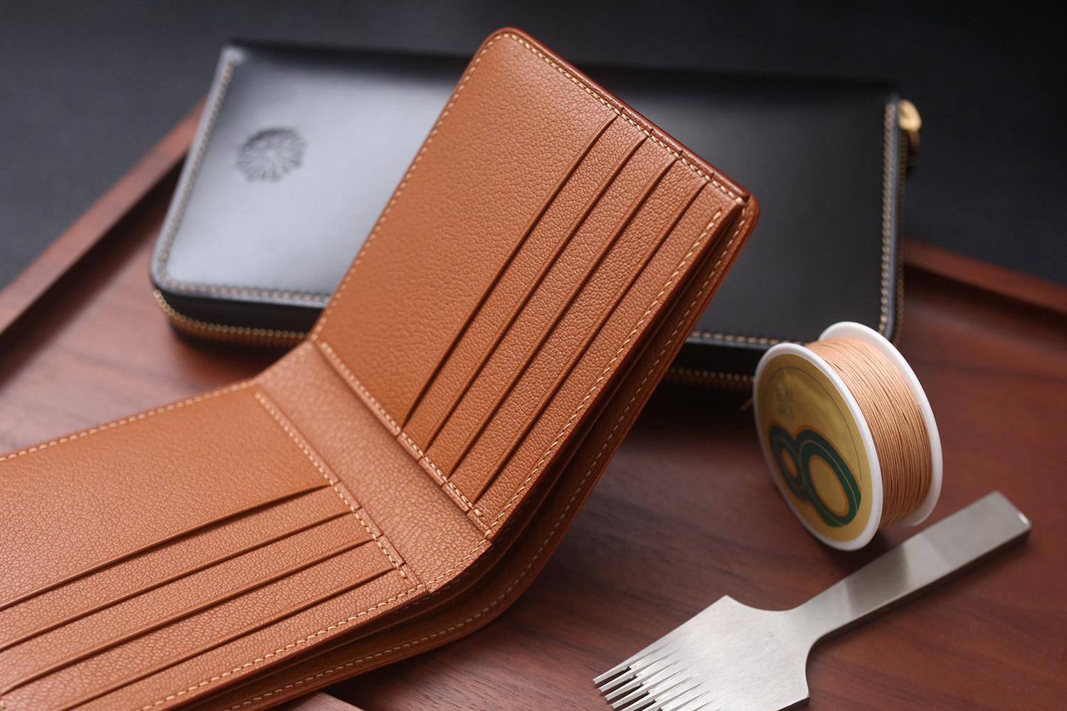 皮具定制两钞短夹