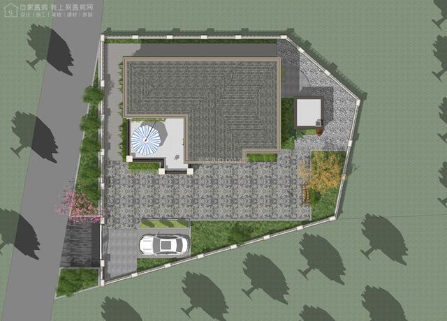 设计师根据不规则的地形变化,及业主的需求和喜好将项目确定为二层