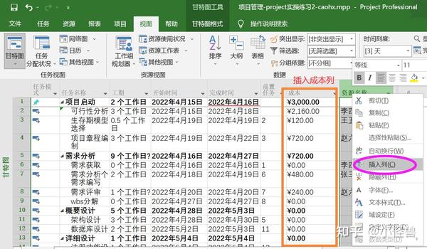 微软Project项目管理软件新手实操指南——项目实例 - 知乎