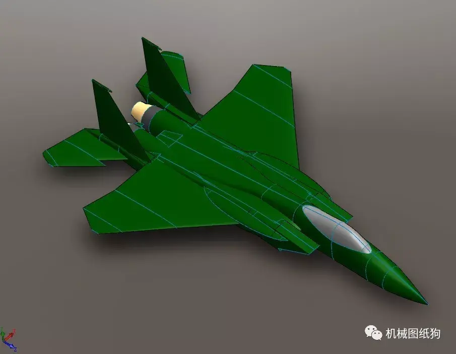 【飞行模型】歼30战斗机简易模型3D图纸 Solidworks设计 - 知乎