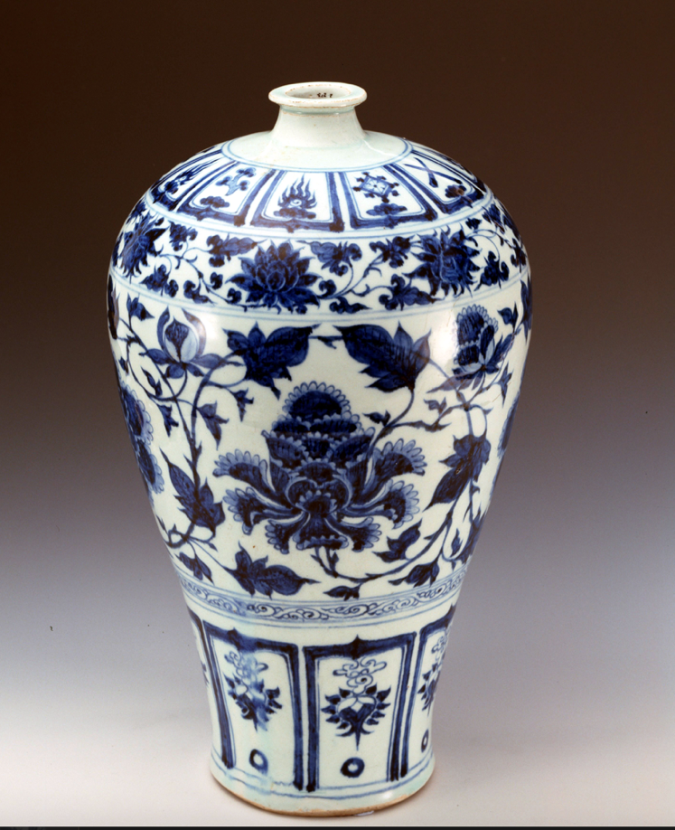 瓷】☆ 瓷器 青花釉里紅鯉魚盤 ☆清朝期染付 辰砂 手描文様明清磁器