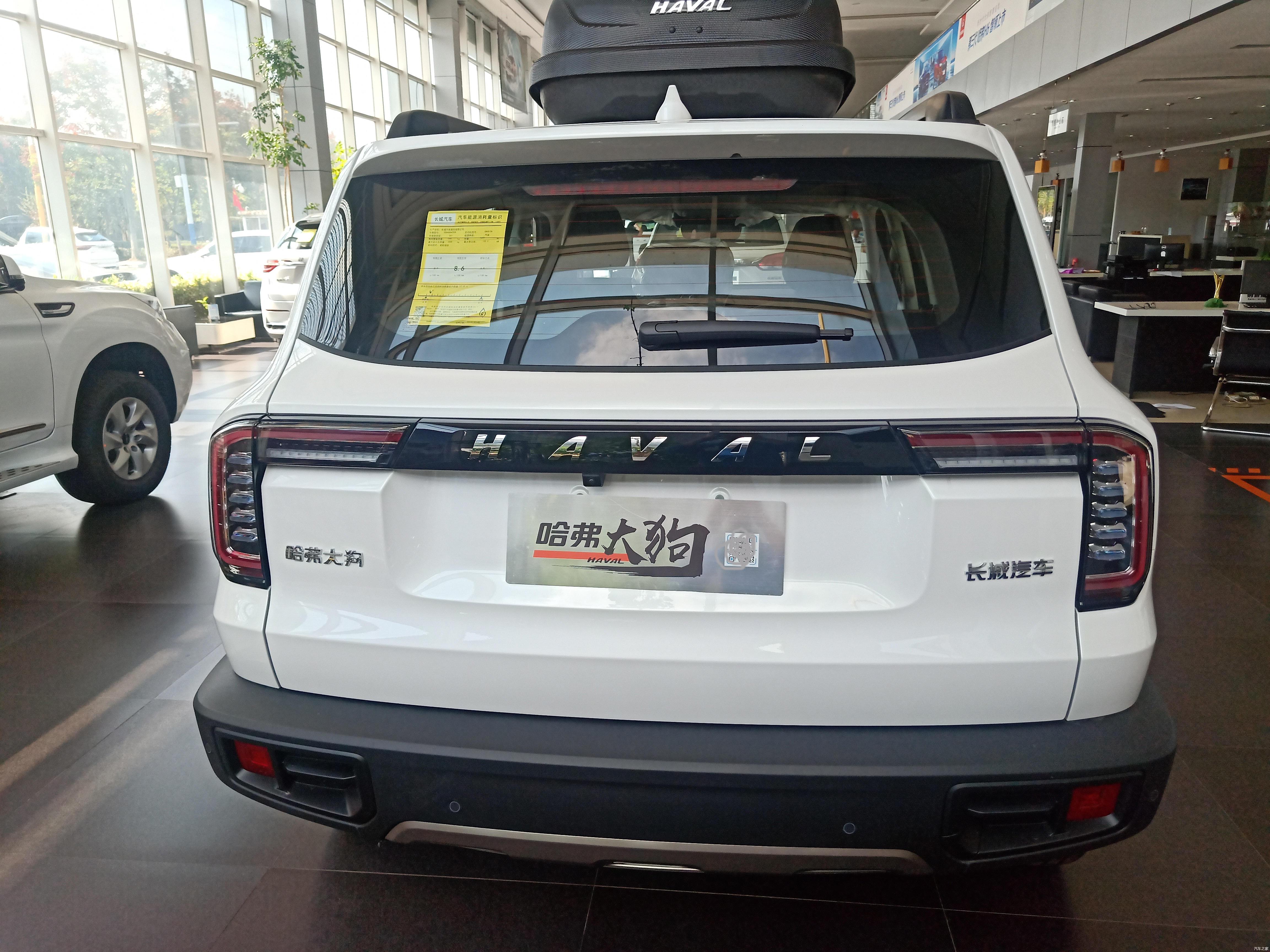 哈弗大狗到店实拍白色版很硬派15t爆发169马力配上坡辅助