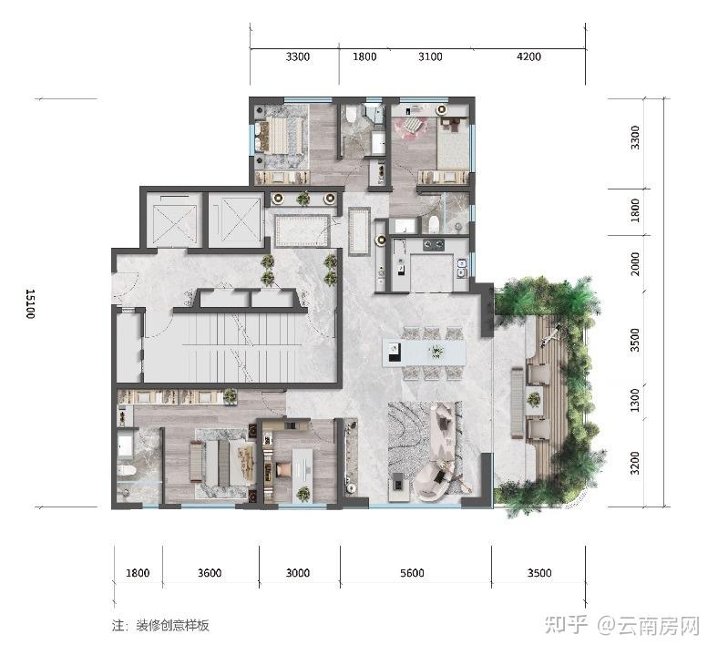 昆明北市区四代宅有了新玩法：户型小赠送大，上车门槛更友好 - 知乎