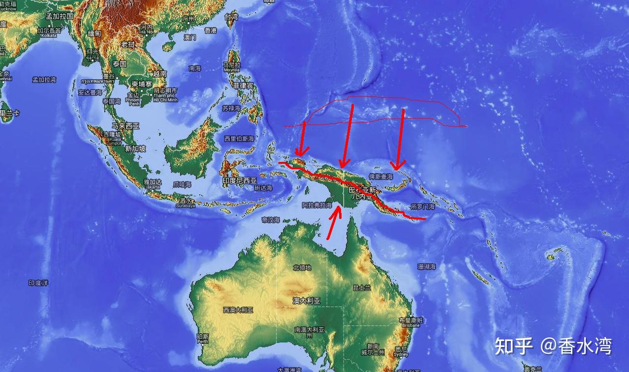 地貌分析苏拉威西岛的陆块碰撞粘合特征
