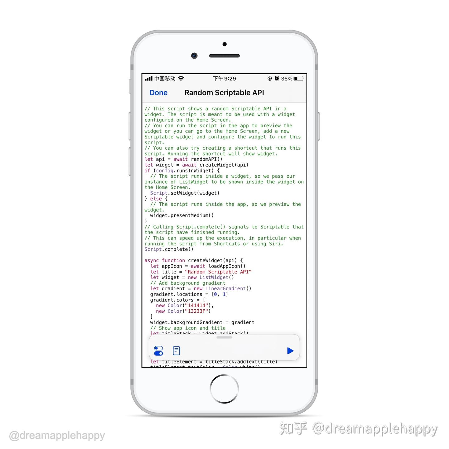 Ios Scriptable 快使用Scriptable自己开发一个iPhone小组件吧 - 知乎