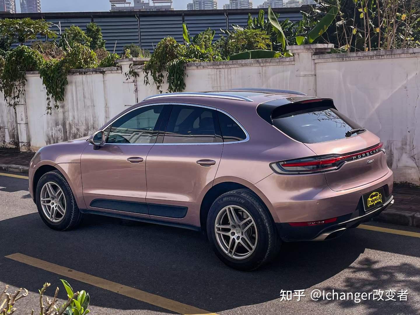 保时捷mancan贴膜ichangericr改变者冰莓粉