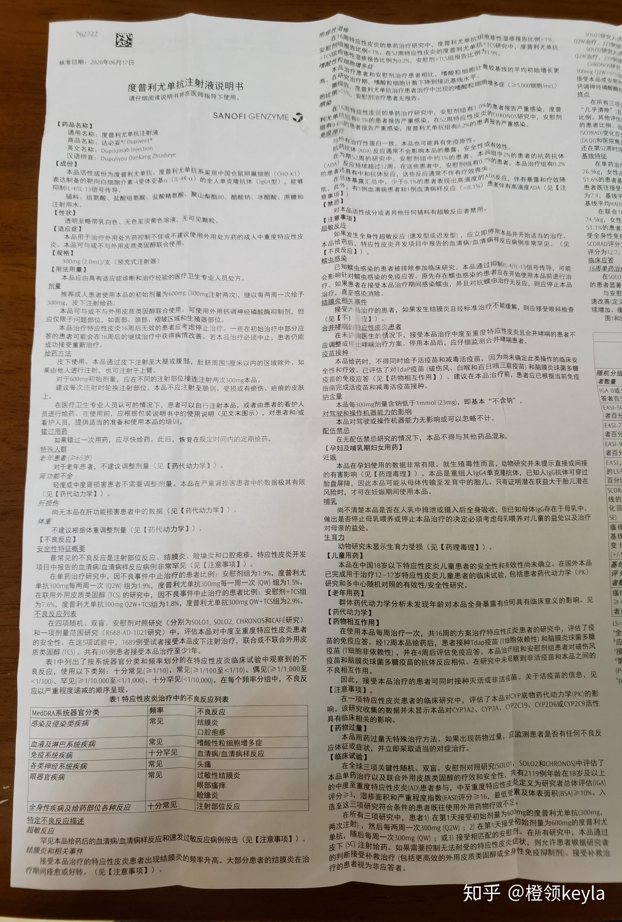 特异性皮炎特效药dupixent达必妥国内上市