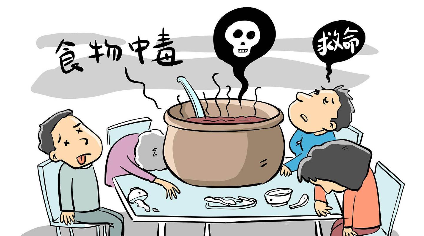 食物中毒动画图片
