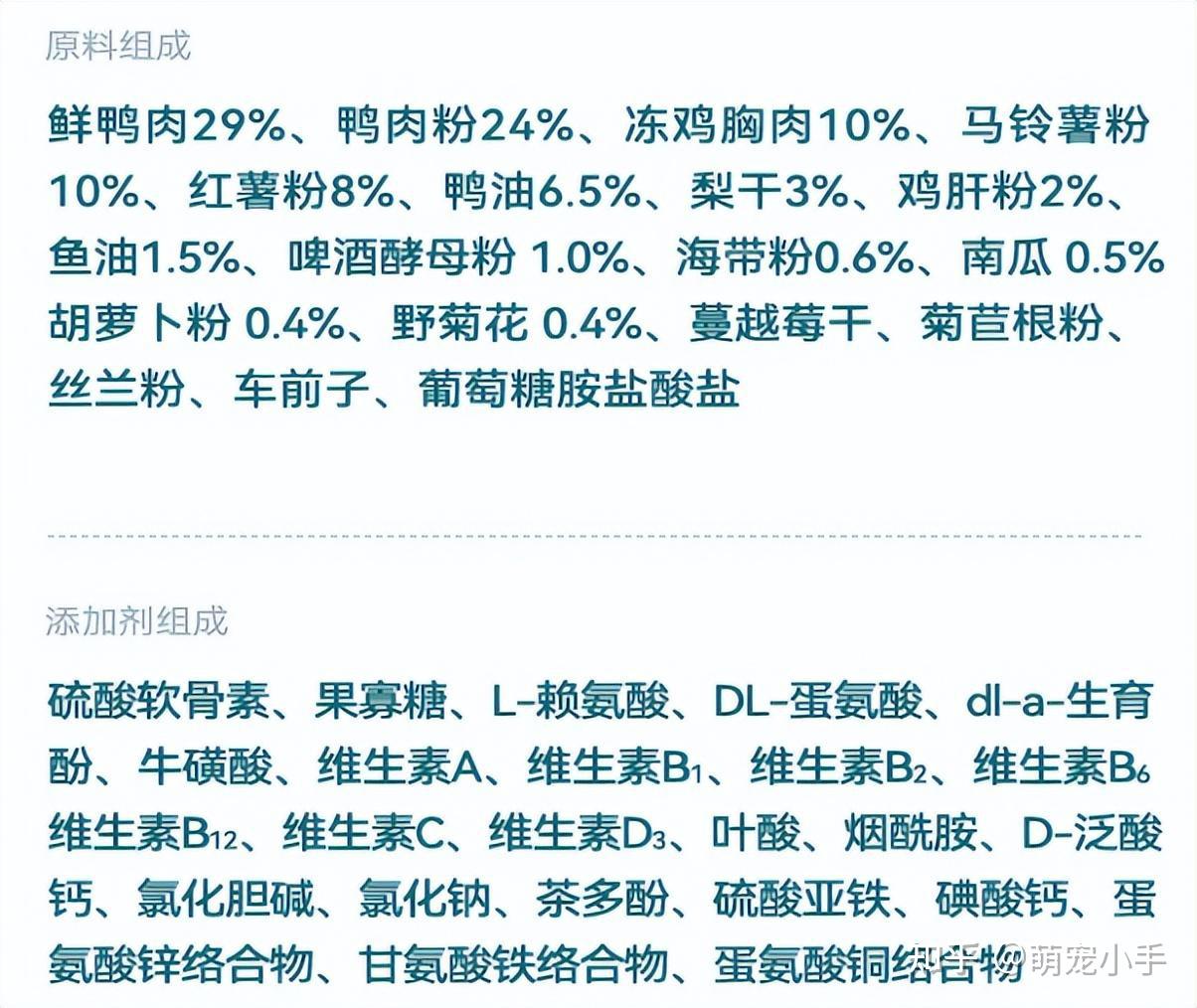 自制狗粮配料表图片