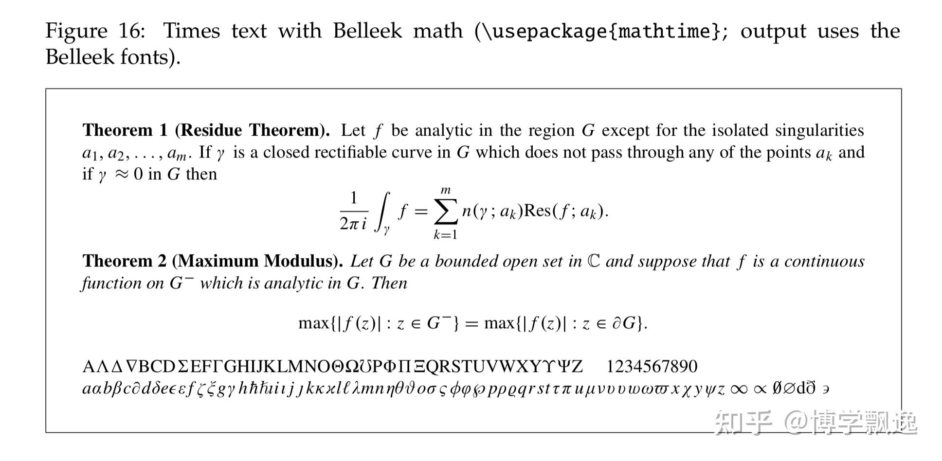 在Mac中码LaTeX，如何修改数学字体到times风格？ 知乎