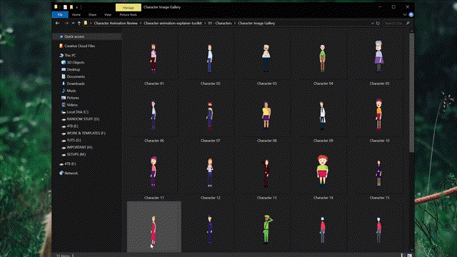 卡通人物flash素材 Flash人物素材男女卡通 Flash人物素材源文件