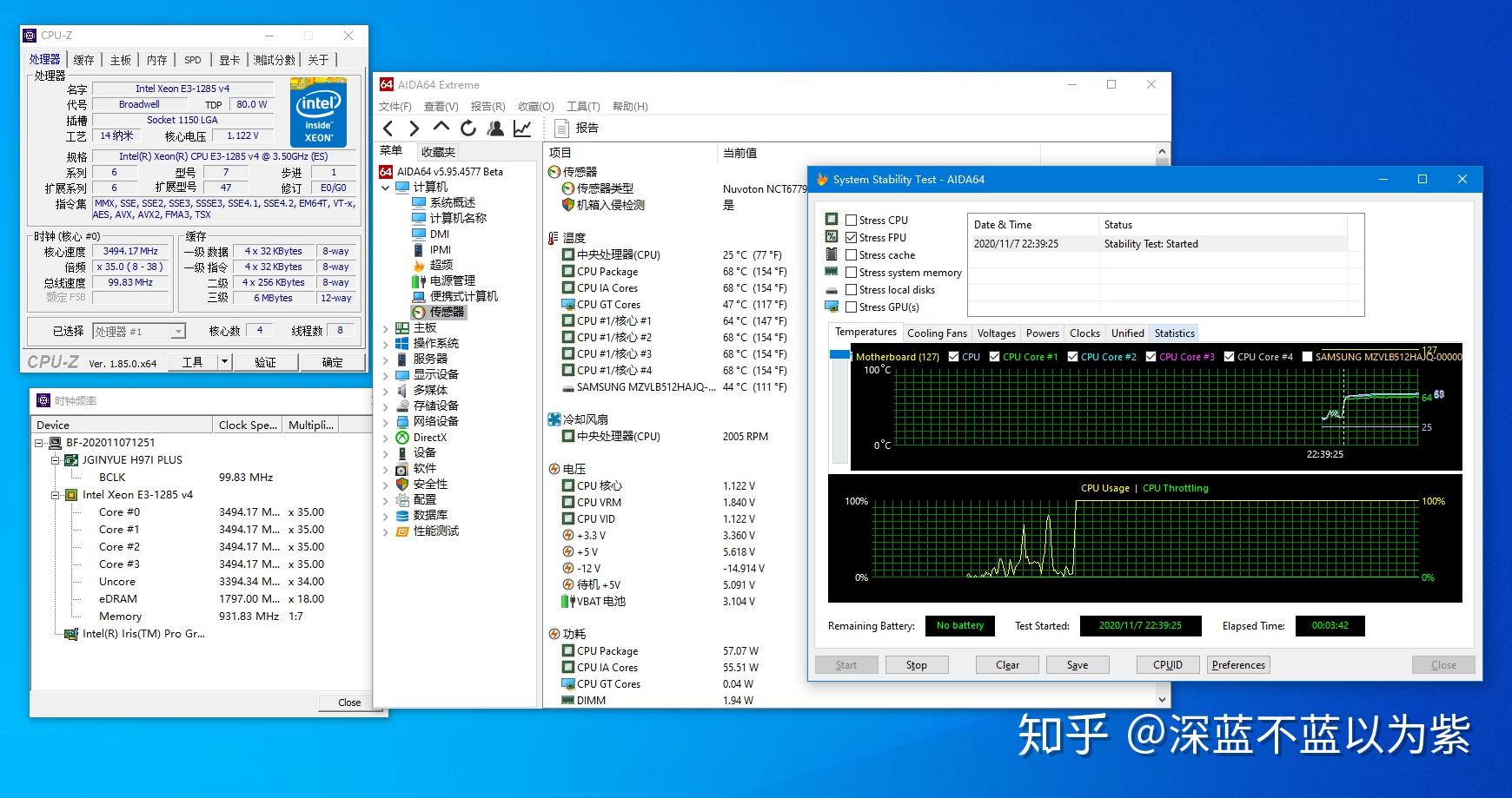 二猫es寨板itx组合e31285v4精粤h97i组合